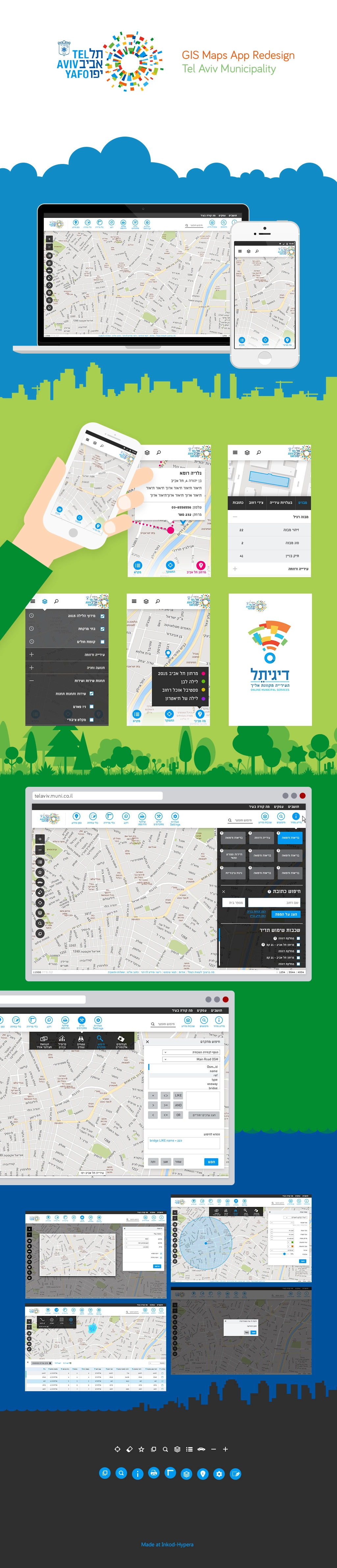 Design process for GIS maps, showcasing key stages and workflows