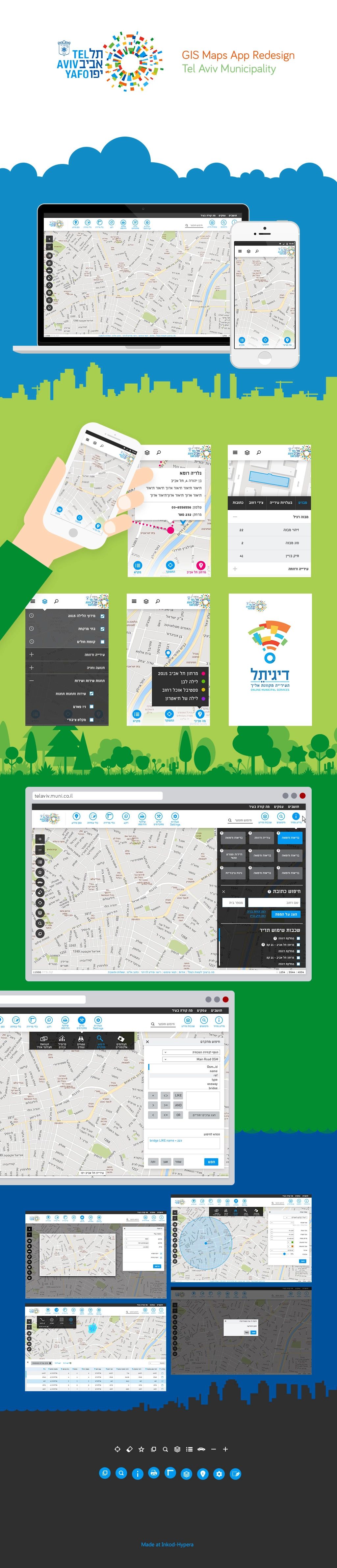 Design process for GIS maps, showcasing key stages and workflows