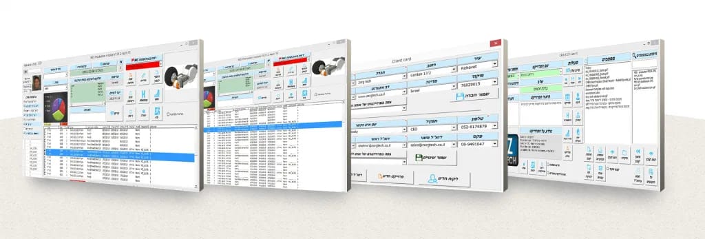 Screenshots of the old design